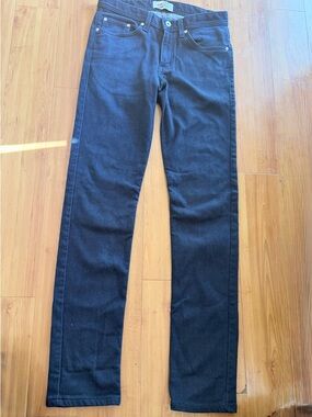 Naked & Famous Denim Slim Straight Jeans - Black